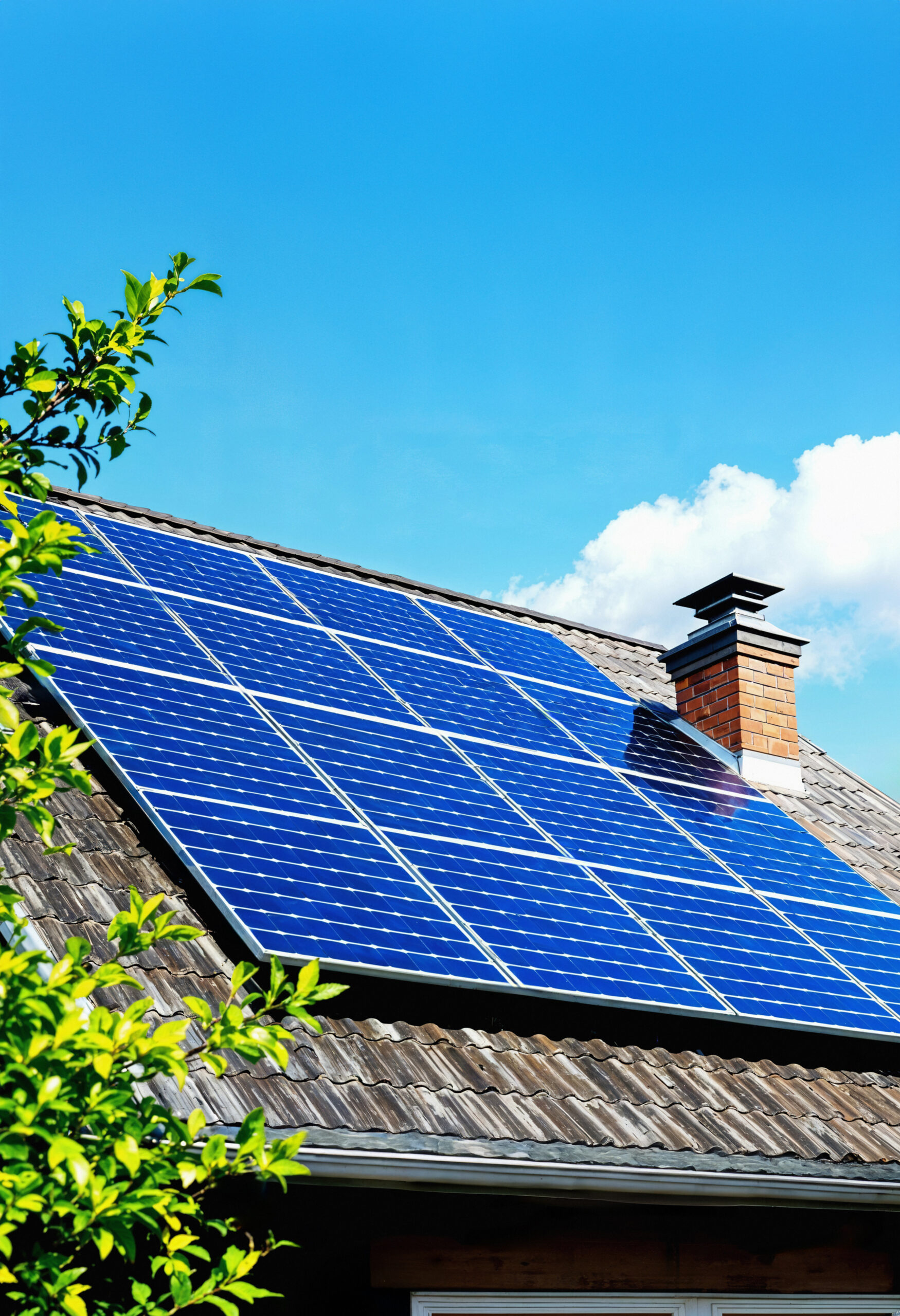 solar panels house roof scaled
